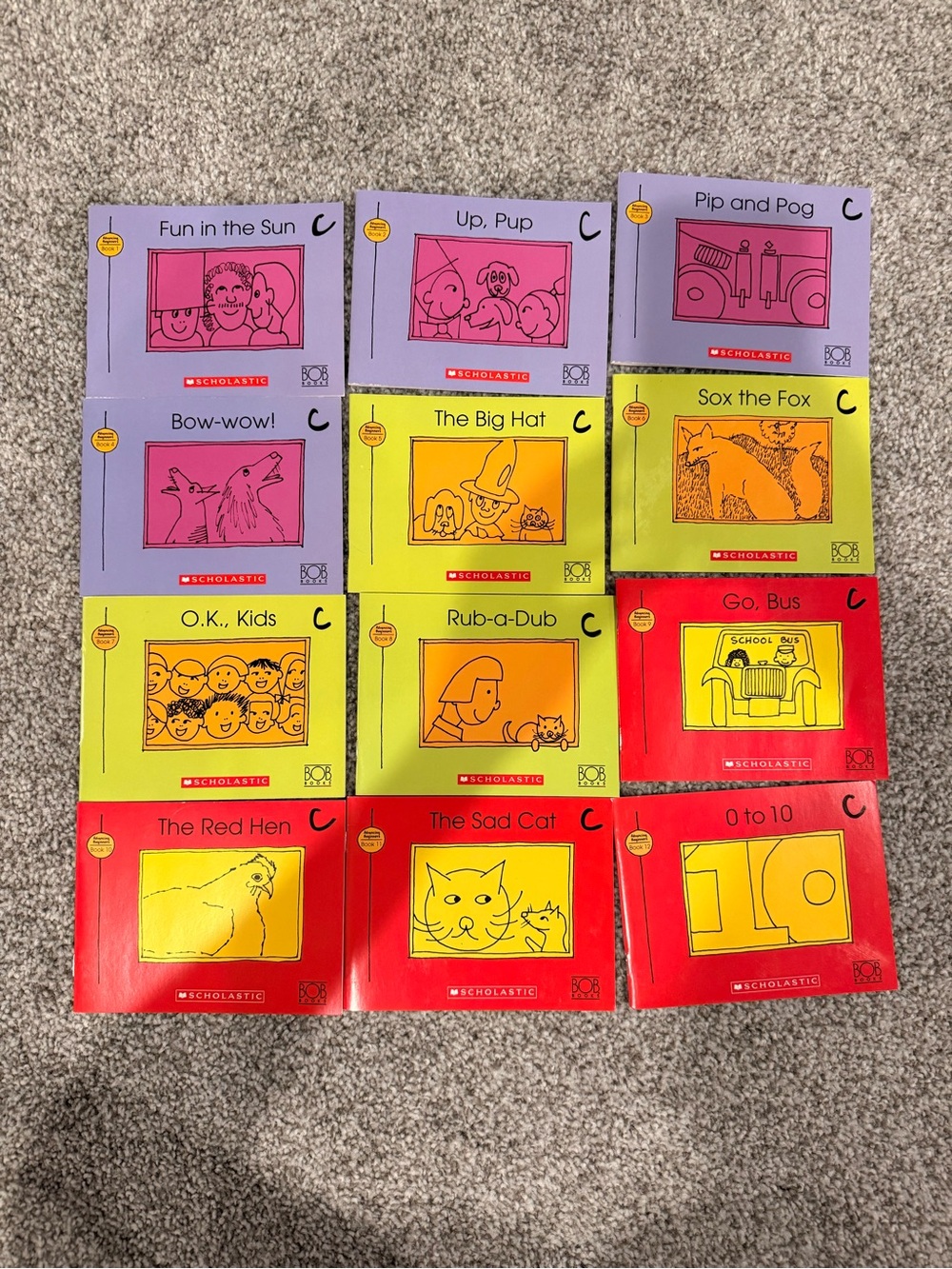 3 sets of Bob books